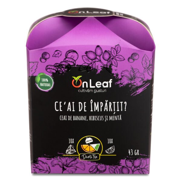 Ceai de banane, hibiscus şi mentă